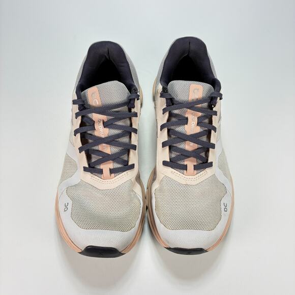 On Cloudrunner Gray Peach Athletic Lace Up Running Shoes 46.98078 Women's Sz 9.5 - Picture 3 of 12